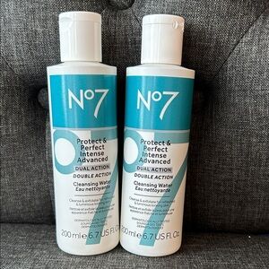 NEW 🆕 Lot of TWO No7 Double Action Cleansing Water